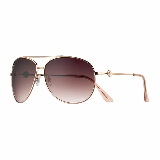 LC Lauren Conrad Carmel 2 66mm Oversized Aviator Sunglasses Rose Gold 5 LC Lauren Conrad Carmel 2 66mm Oversized Aviator Sunglasses Rose Gold - Image 5