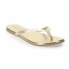 LC Lauren Conrad Honey 2 Women's Flip Flop Sandals Gold