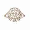 LC Lauren Conrad Rose Gold Tone Floral Filigree Ring