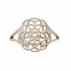 LC Lauren Conrad Rose Gold Tone Floral Filigree Ring