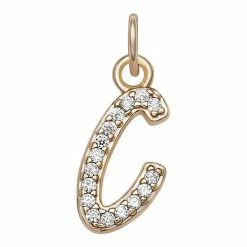 LC Lauren Conrad Sterling Silver Cubic Zirconia Initial Charm Gold Tone O -LC Lauren Conrad Shop unnamed file 2582