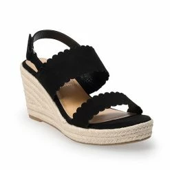 LC Lauren Conrad Cactus Flower Women's Wedge Sandals Black -LC Lauren Conrad Shop unnamed file 2589