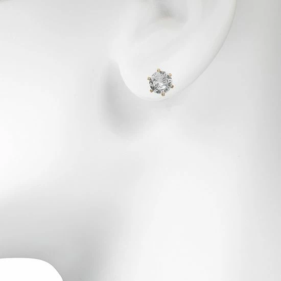 LC Lauren Conrad Gold Tone Cubic Zirconia Nickel Free Stud Earring Set 2 LC Lauren Conrad Gold Tone Cubic Zirconia Nickel Free Stud Earring Set - Image 2