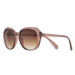 Women's LC Lauren Conrad Large Plastic Square Sunglasses Crystal Tan Brown -LC Lauren Conrad Shop unnamed file 2622