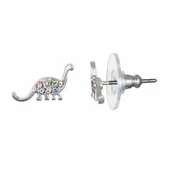 LC Lauren Conrad Simulated Crystal Dinosaur Nickel Free Stud Earrings