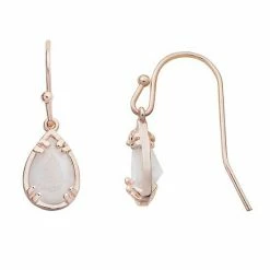 LC Lauren Conrad Runway Collection Cubic Zirconia Crackle Teardrop Earrings