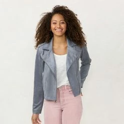 Women's LC Lauren Conrad Faux-Leather Moto Jacket Sea Smoke 13 Women's LC Lauren Conrad Faux-Leather Moto Jacket Sea Smoke -LC Lauren Conrad Shop unnamed file 264