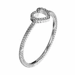LC Lauren Conrad Textured Heart Midi Ring Silver Tone -LC Lauren Conrad Shop unnamed file 2655