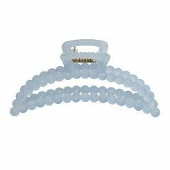 LC Lauren Conrad Large Frosted Baby Blue Beaded Claw Clip