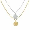 LC Lauren Conrad Openwork Disc Pendant Necklace Set