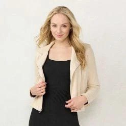 Women's LC Lauren Conrad Faux-Leather Moto Jacket Sea Smoke 17 Women's LC Lauren Conrad Faux-Leather Moto Jacket Sea Smoke -LC Lauren Conrad Shop unnamed file 268