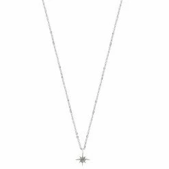 LC Lauren Conrad Starburst Pendant Necklace Gold Tone