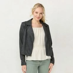 Women's LC Lauren Conrad Faux-Leather Moto Jacket Sea Smoke 19 Women's LC Lauren Conrad Faux-Leather Moto Jacket Sea Smoke -LC Lauren Conrad Shop unnamed file 270