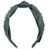 LC Lauren Conrad Green & Mixed Stones Top Knot Headband