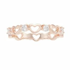 LC Lauren Conrad Cubic Zirconia Heart Ring
