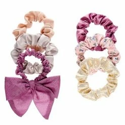LC Lauren Conrad 6-Pack Purple Bow Scrunchie Set