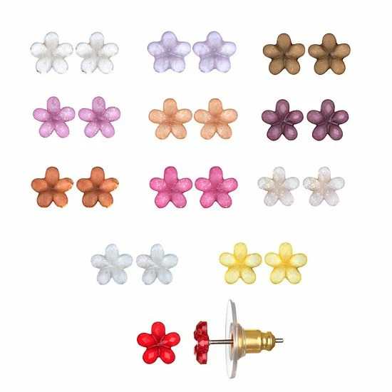 LC Lauren Conrad Flower Stud Earring Set 1 LC Lauren Conrad Flower Stud Earring Set