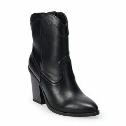LC Lauren Conrad Women's Curve Top Western Boots Black -LC Lauren Conrad Shop unnamed file 281