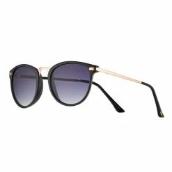 Women's LC Lauren Conrad Round Sunglasses Black Rose