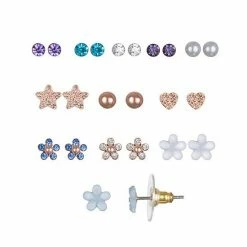 LC Lauren Conrad Flower Stud Earring Set