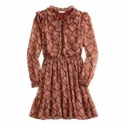Women's LC Lauren Conrad Ruffle Shirt Dress Copper Falls -LC Lauren Conrad Shop unnamed file 291