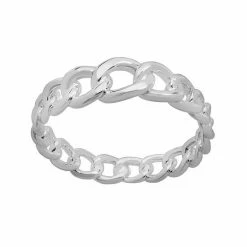 LC Lauren Conrad Curved Link Nickel Free Ring