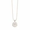 LC Lauren Conrad Rose Gold Tone & White Flower Pendant Necklace