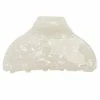 LC Lauren Conrad White Medium Acetate Claw Clip