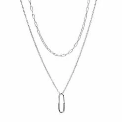 LC Lauren Conrad Two Row Nickel Free Pendant