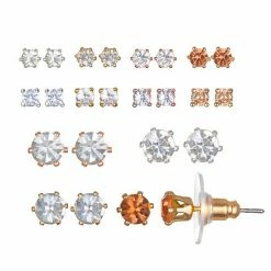 LC Lauren Conrad Tri Tone Stud Earring Set