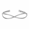 LC Lauren Conrad Silver X Cuff Bracelet