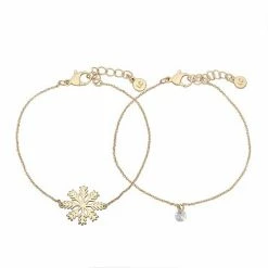 LC Lauren Conrad Snowflake Bracelet Set Silver Tone -LC Lauren Conrad Shop unnamed file 3060