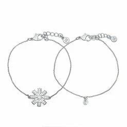LC Lauren Conrad Snowflake Bracelet Set Silver Tone -LC Lauren Conrad Shop unnamed file 3061