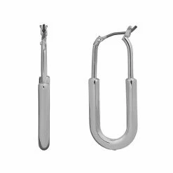 LC Lauren Conrad Tall Oval Nickel Free Hoop Earrings