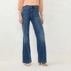 Women's LC Lauren Conrad High-Rise Wide Leg Trouser Jeans Romelle Wash -LC Lauren Conrad Shop unnamed file 312