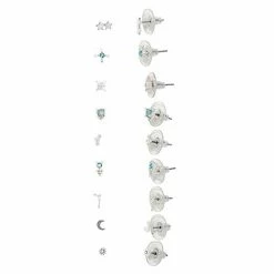 LC Lauren Conrad Set Of 9 Post Earrings