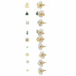 LC Lauren Conrad Set Of 9 Post Earrings