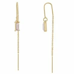LC Lauren Conrad Clear Baguette Threader Earrings -LC Lauren Conrad Shop unnamed file 3211