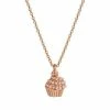 LC Lauren Conrad Rose Gold Tone Simulated Pearl Cupcake Nickel Free Pendant Necklace