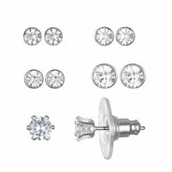 LC Lauren Conrad Enchanted Simulated Crystal Stud Earring Set
