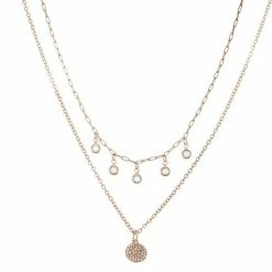 LC Lauren Conrad Double Strand Pendant Necklace Gold Tone -LC Lauren Conrad Shop unnamed file 3282