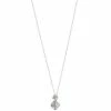 LC Lauren Conrad Silver Tone Crystal Pendant Necklace
