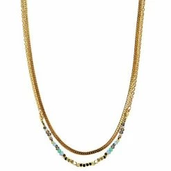 LC Lauren Conrad 2 Row Frontal Necklace