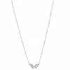 LC Lauren Conrad Silver Half Sun Necklace Silver Tone