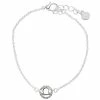 LC Lauren Conrad Silver Tone Crystal Libra Zodiac Sign Bracelet