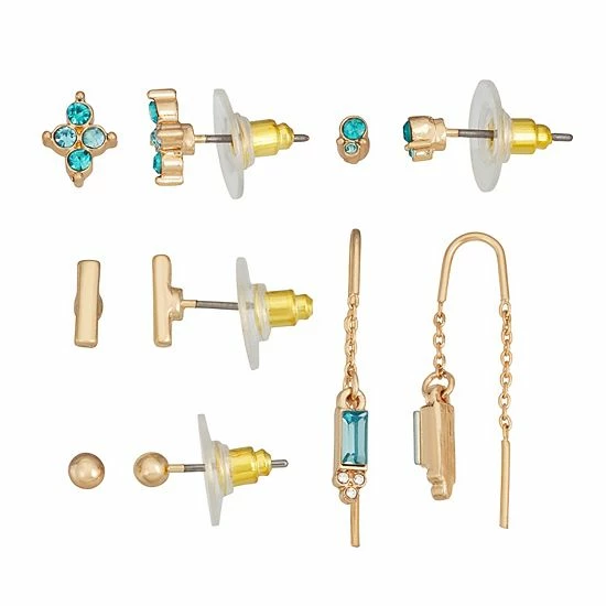 LC Lauren Conrad Simulated Crystal Post & Chain Threader Earring Set Aqua LC Lauren Conrad Simulated Crystal Post & Chain Threader Earring Set Aqua -LC Lauren Conrad Shop unnamed file 3453
