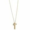 LC Lauren Conrad Silver Dream Moon & Stars Necklace Gold Tone