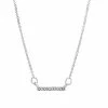 LC Lauren Conrad Simulated Crystal Pave Bar Pendant Necklace
