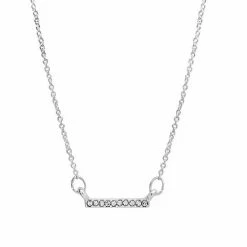 LC Lauren Conrad Simulated Crystal Pave Bar Pendant Necklace