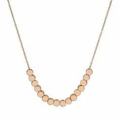 LC Lauren Conrad Clean Metal Round Sliders Nickel Free Necklace